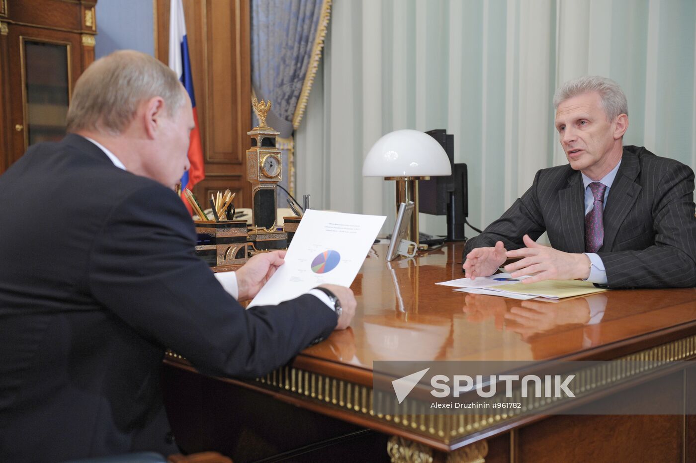 Vladimir Putin meets with Andrei Fursenko