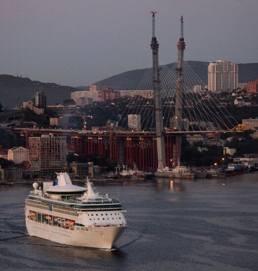 Cruise liner Legend of the Seas in Vladivostok port