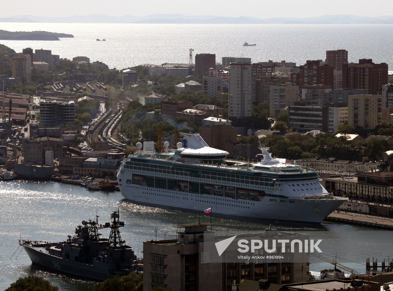 Cruise liner Legend of the Seas in Vladivostok port