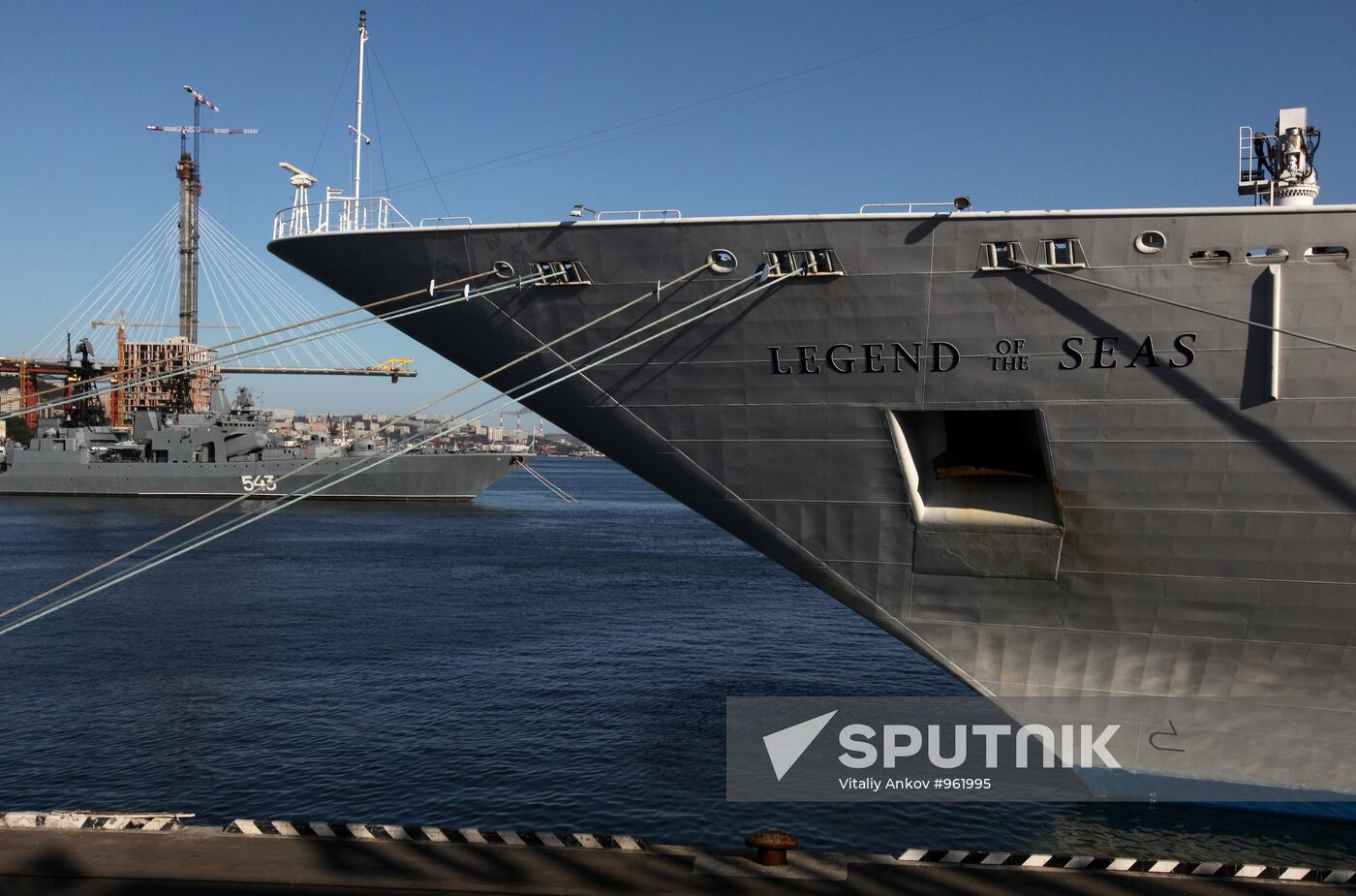 Cruise liner Legend of the Seas in Vladivostok port
