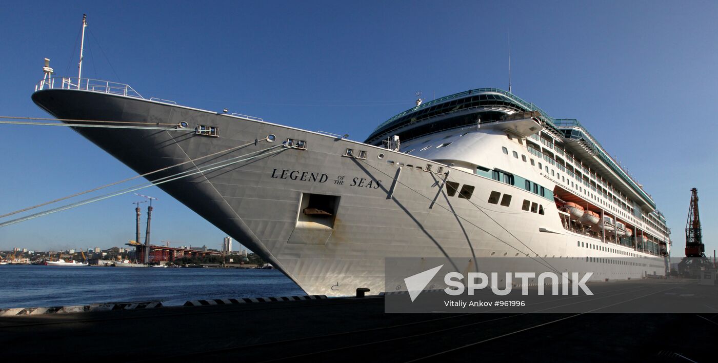 Cruise liner Legend of the Seas in Vladivostok port