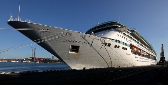 Cruise liner Legend of the Seas in Vladivostok port