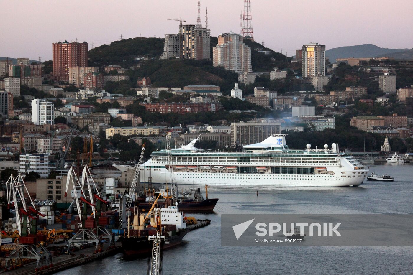 Cruise liner Legend of the Seas in Vladivostok port