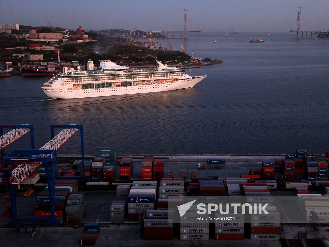 Cruise liner Legend of the Seas in Vladivostok port