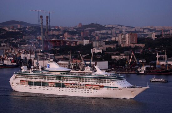 Cruise liner Legend of the Seas in Vladivostok port