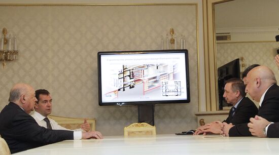 Dmitri Medvedev visits Bolshoi Theater