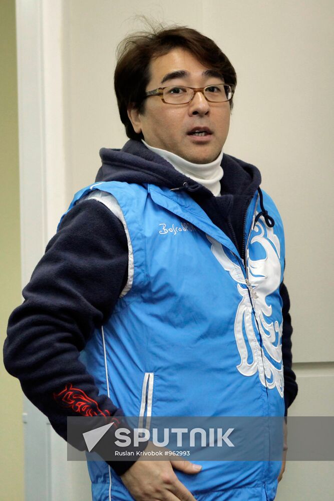 Press conference about beginning of new season for short-track