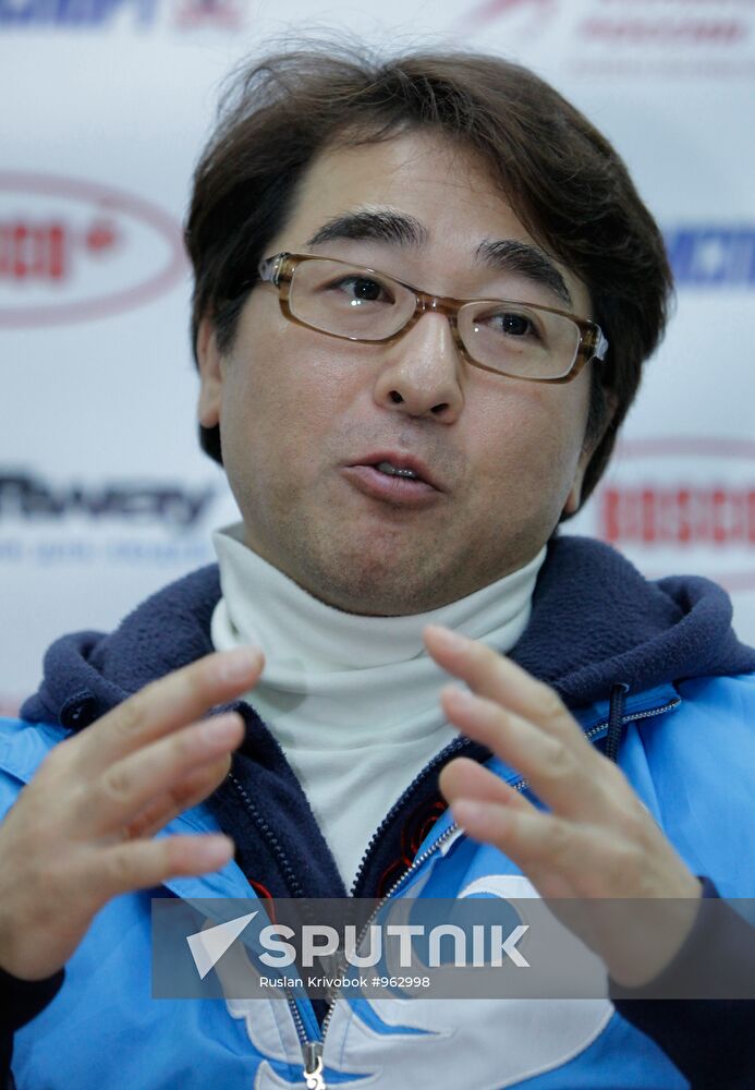 Press conference about beginning of new season for short-track