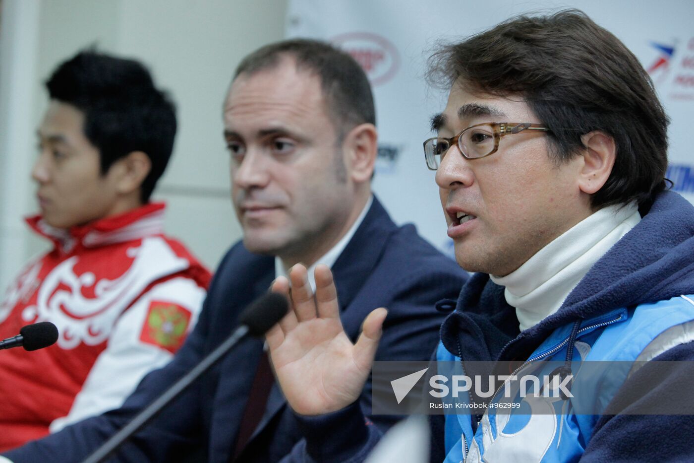 Press conference about beginning of new season for short-track