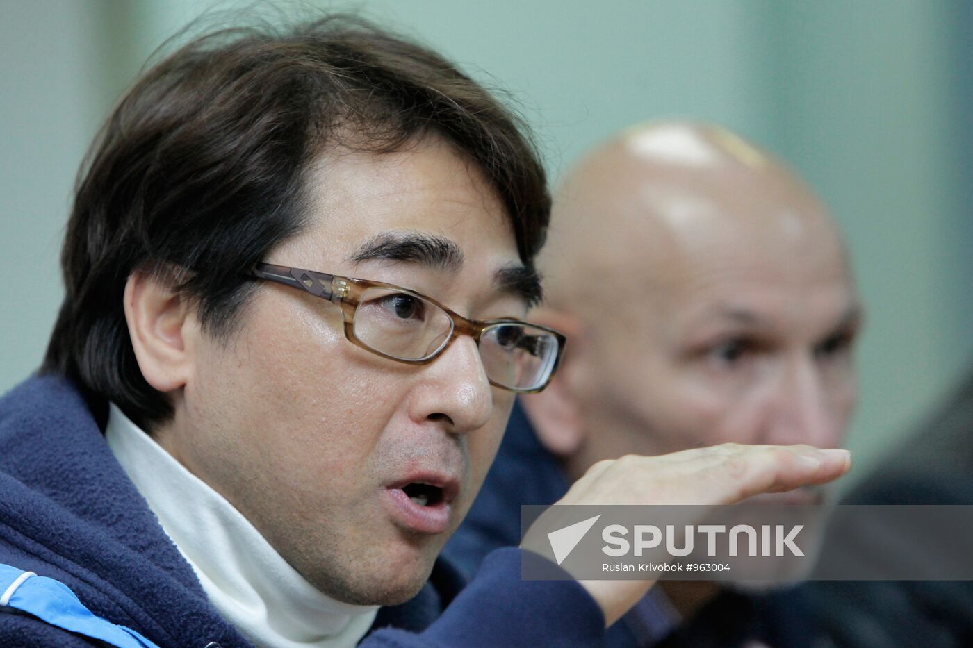 Press conference about beginning of new season for short-track