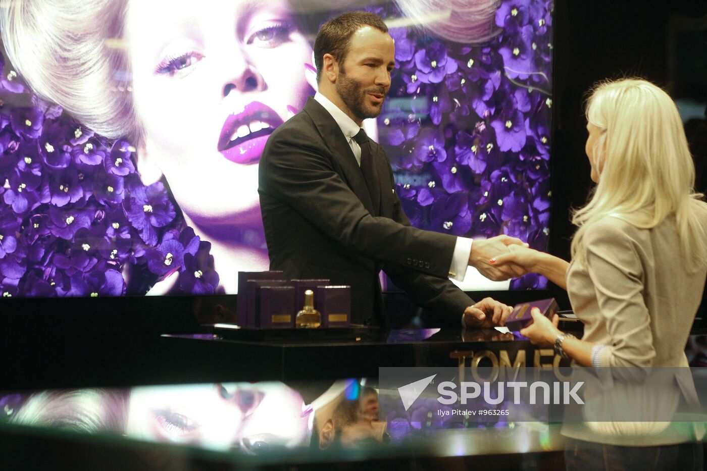 Designer Tom Ford launches new perfume in Moscow