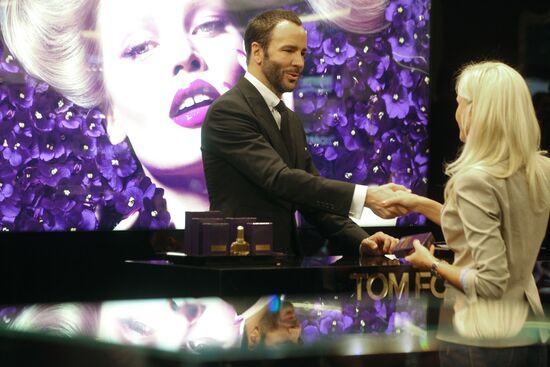 Designer Tom Ford launches new perfume in Moscow