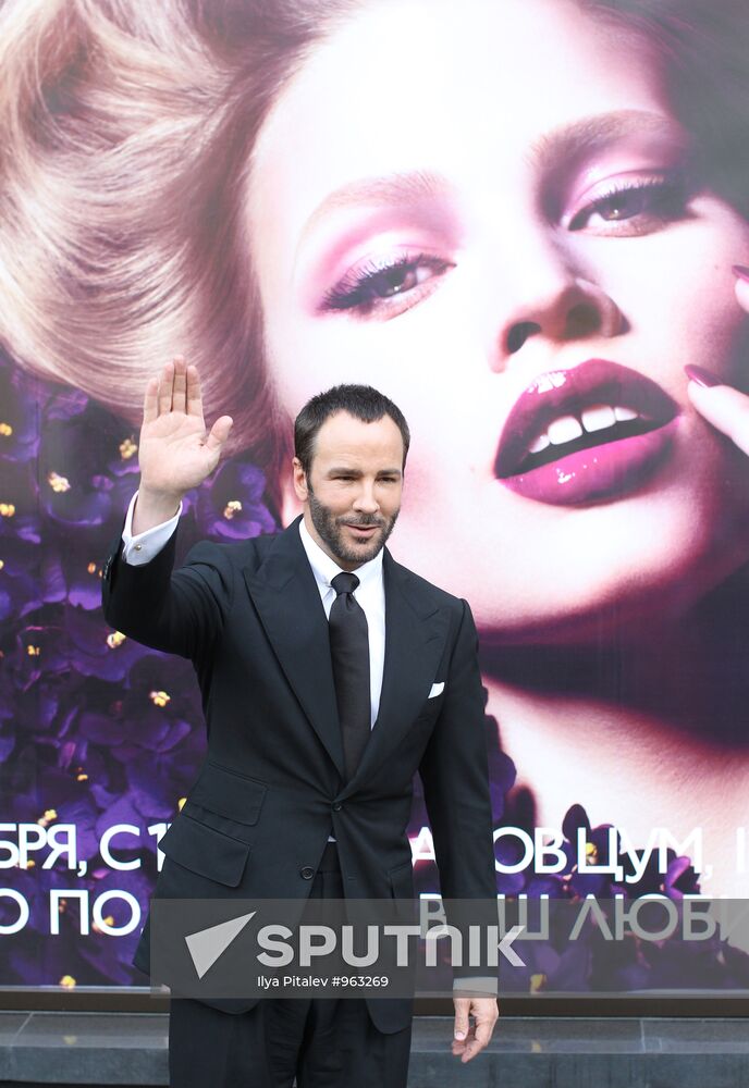 Designer Tom Ford launches new perfume in Moscow