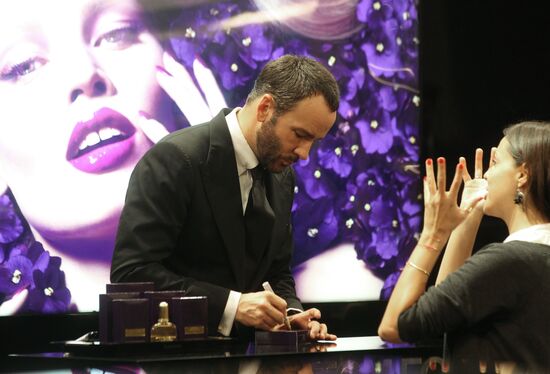 Designer Tom Ford launches new perfume in Moscow