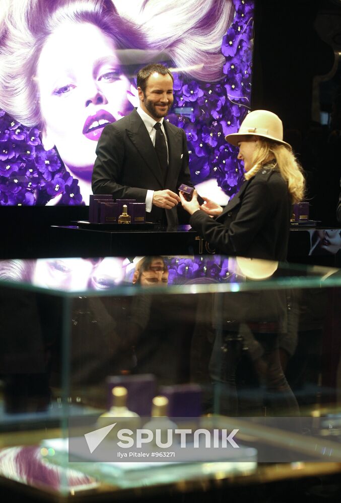 Designer Tom Ford launches new perfume in Moscow