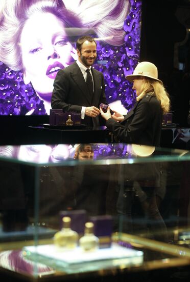 Designer Tom Ford launches new perfume in Moscow