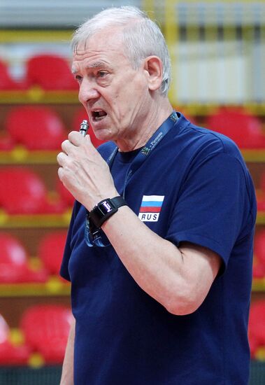 Russian national volleyball team's training session