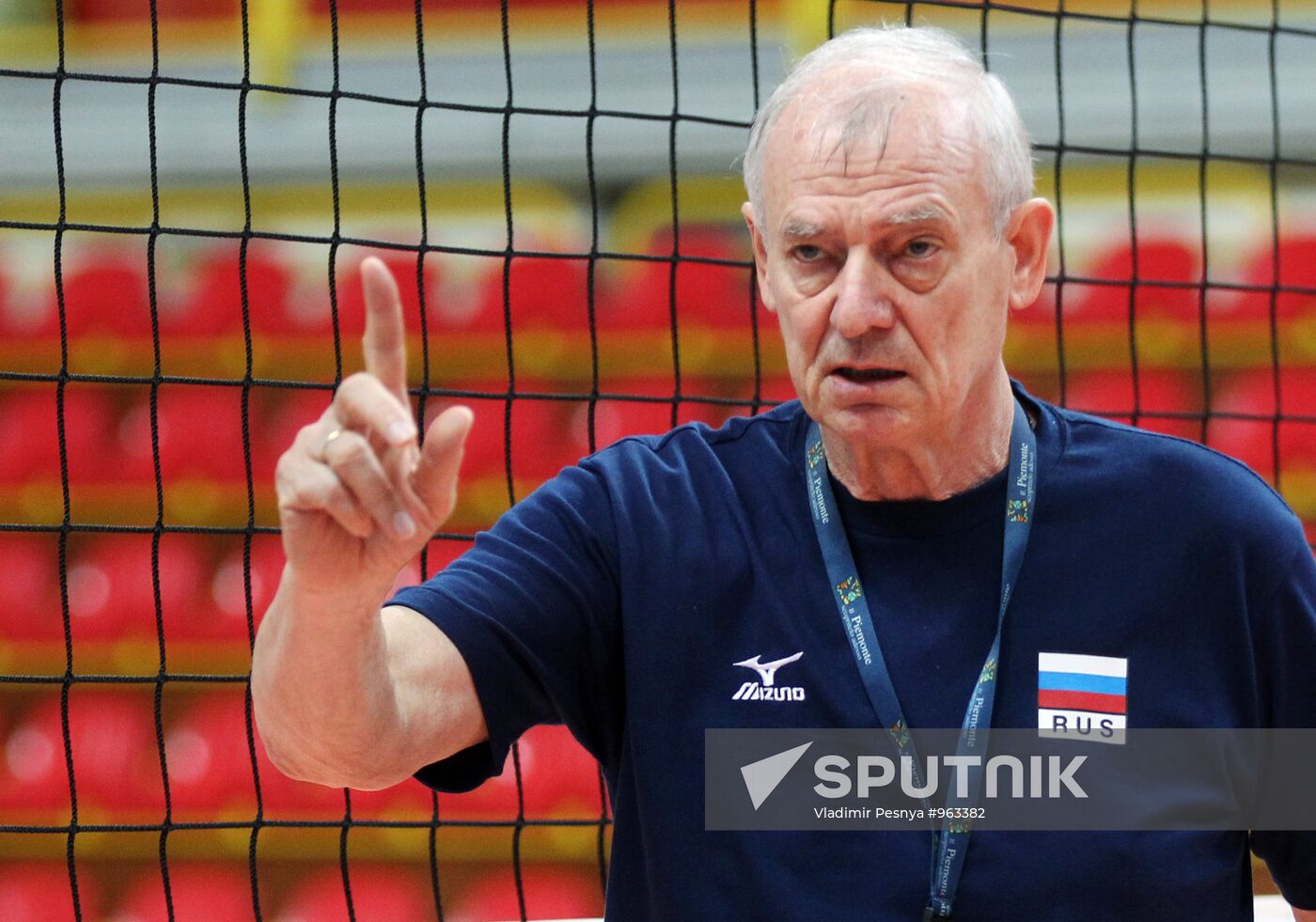 Russian national volleyball team's training session