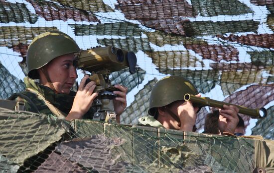 Military exercise "Center-2011" at Ashuluk range