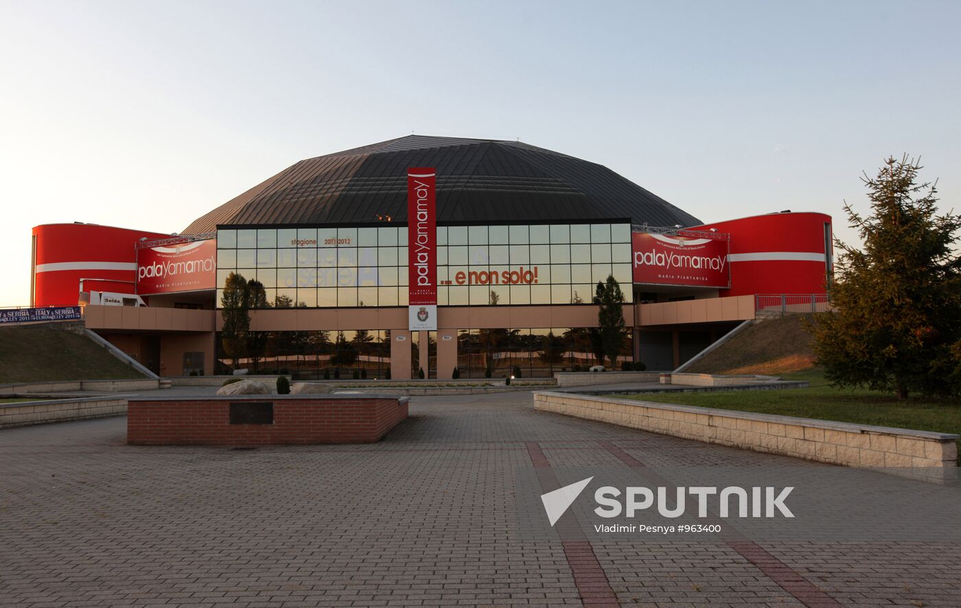 Russian national volleyball team's training session