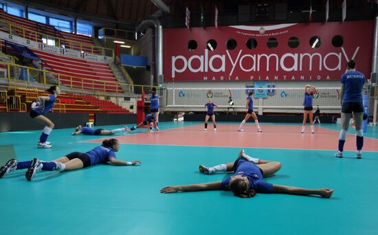 Russian national volleyball team's training session