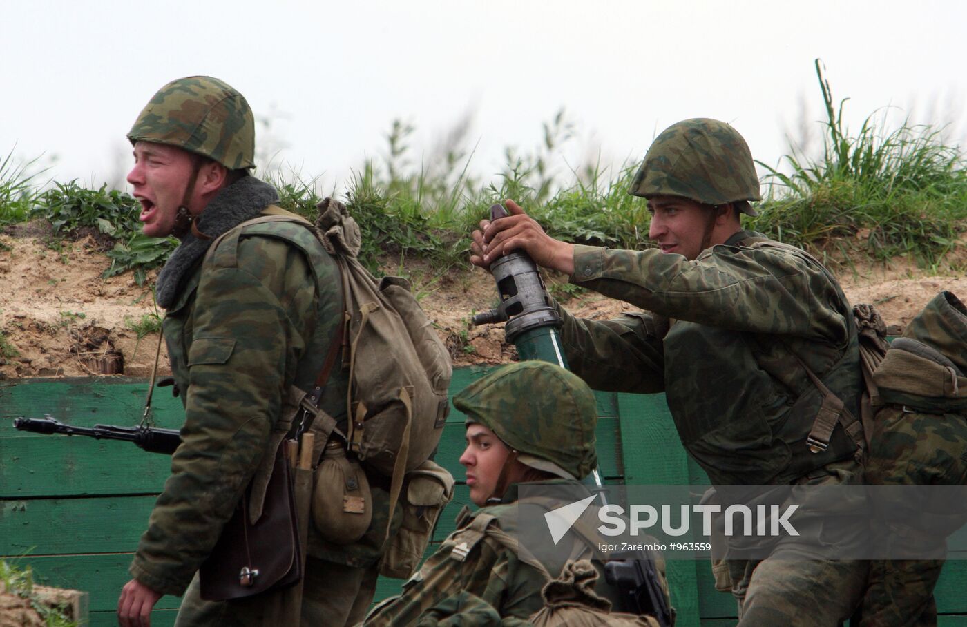 Training motorized rifle regiment in Baltic Fleet coastal forces