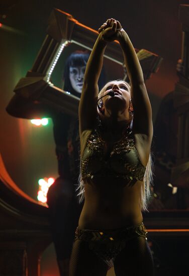 Concert by pop singer Britney Spears in Moscow