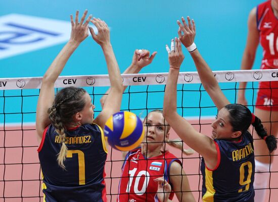 Volleyball European Championships. Match Russia - Spain