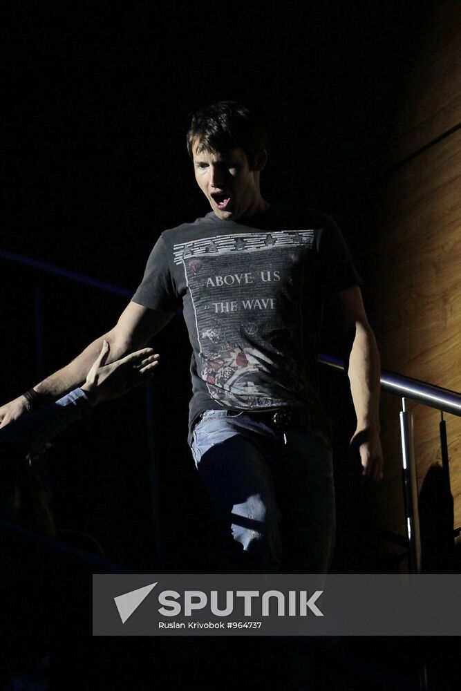 James Blunt performs in Moscow