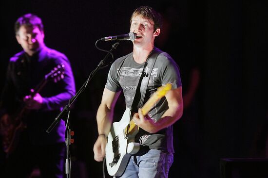 James Blunt performs in Moscow