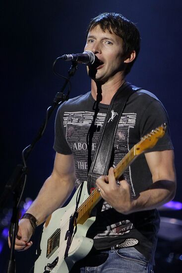 James Blunt performs in Moscow