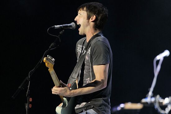 James Blunt performs in Moscow