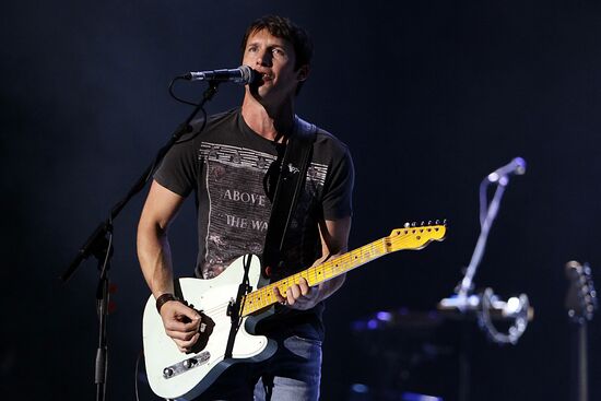 James Blunt performs in Moscow