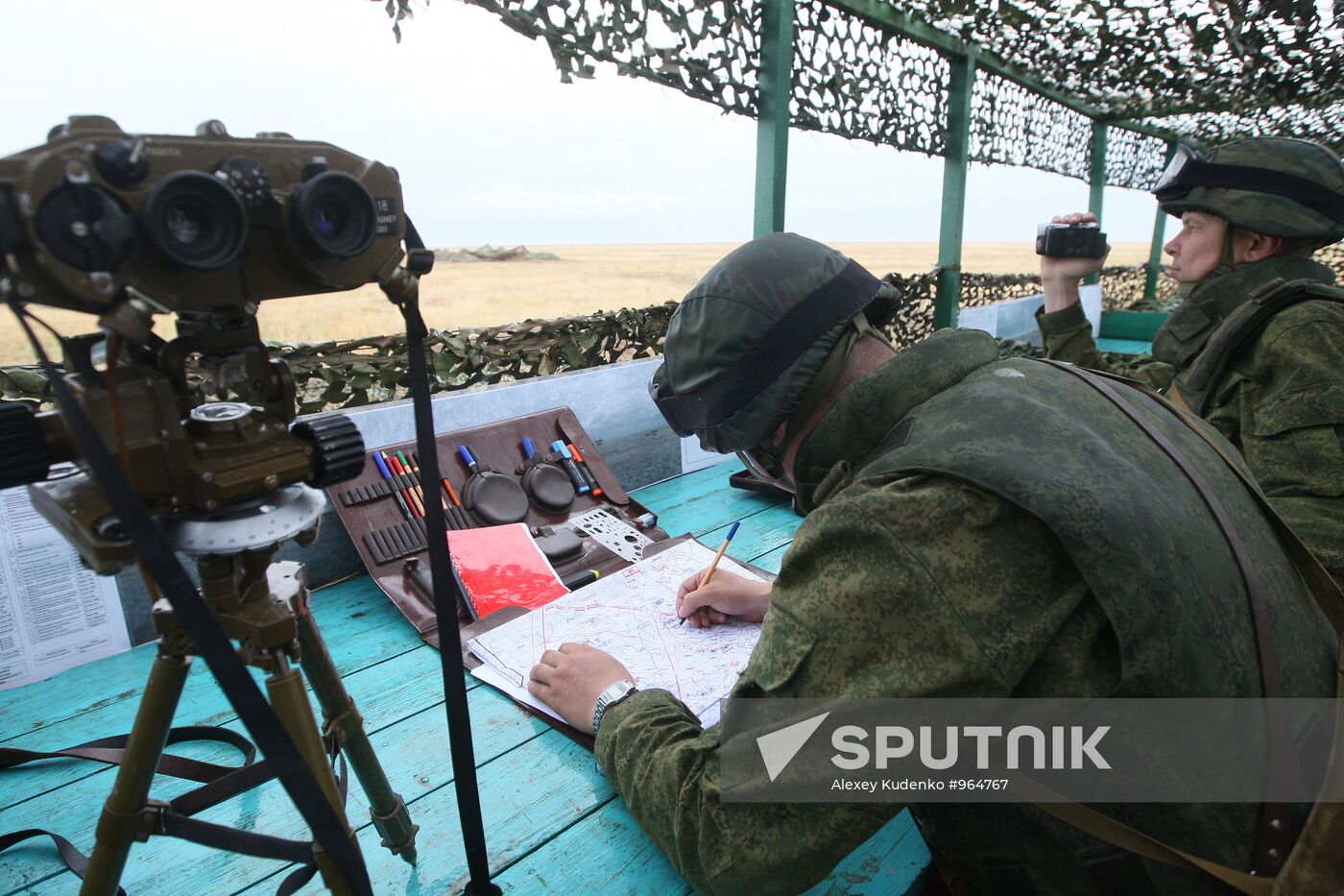 Center 2011 military exercise in Astrakhan Region
