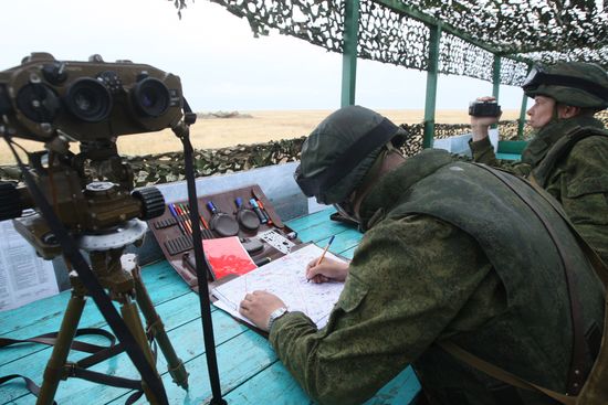 Center 2011 military exercise in Astrakhan Region