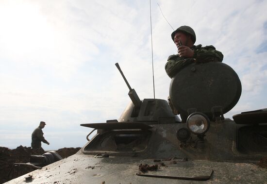 Center 2011 military exercise in Astrakhan Region