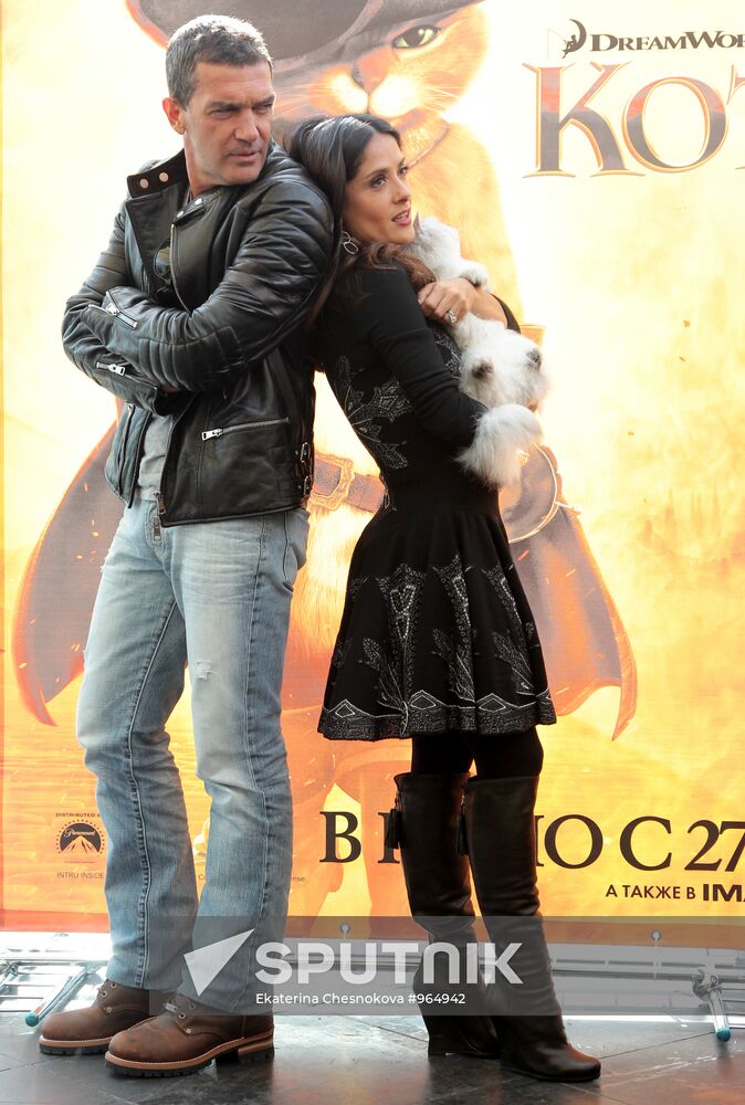 Photocall with Salma Hayek and Antonio Banderas