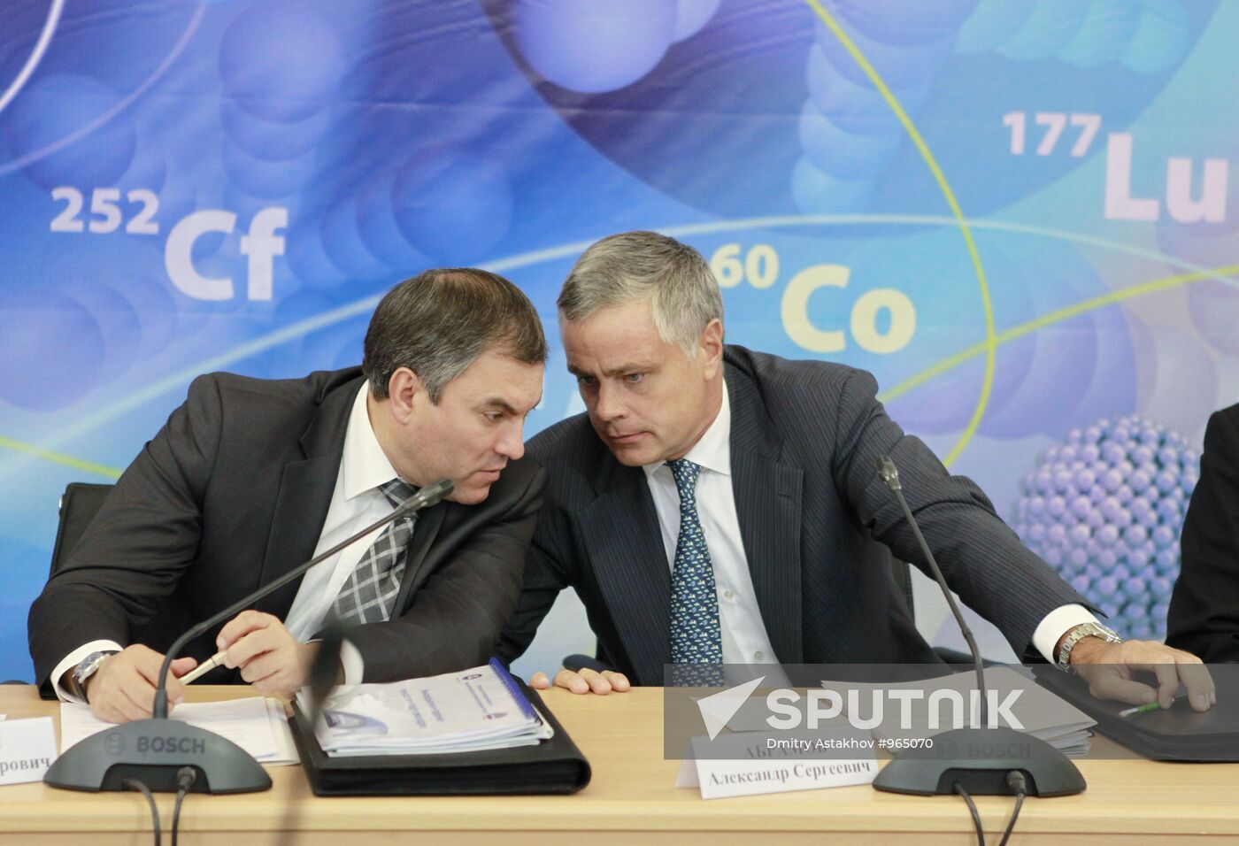 Vyacheslav Volodin and Alexander Abramov
