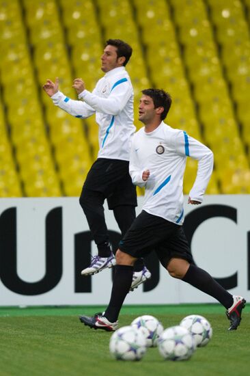 Soccer. FC Inter during training practice