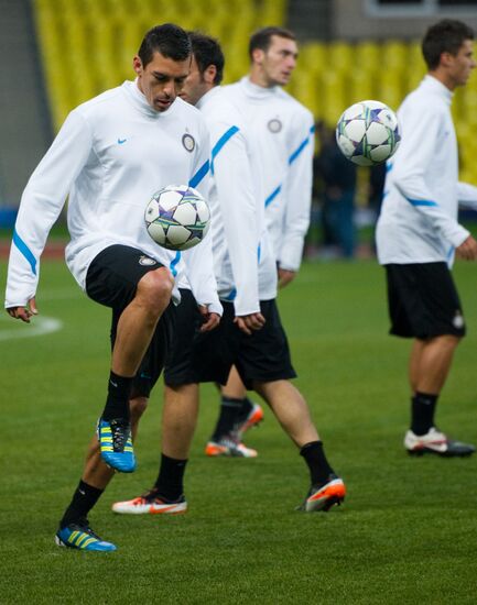 Soccer. FC Inter during training practice