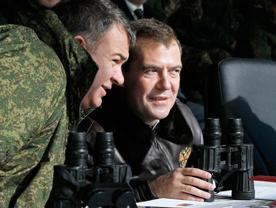 President Dmitry Medvedev arrived in Chelyabinsk Region