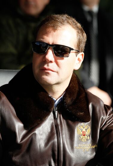 President Dmitry Medvedev arrived in Chelyabinsk Region