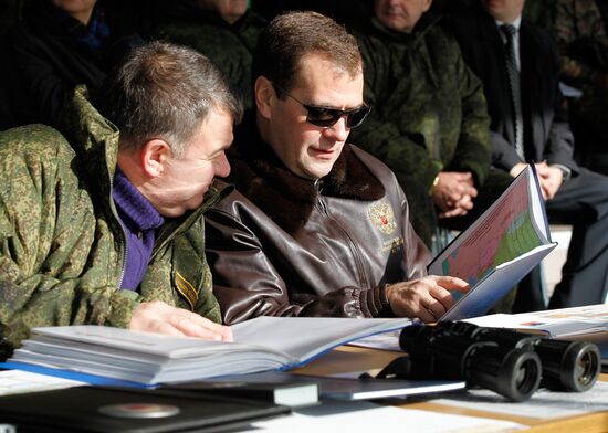 President Dmitry Medvedev arrived in Chelyabinsk Region