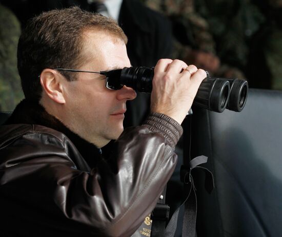 President Dmitry Medvedev arrived in Chelyabinsk Region