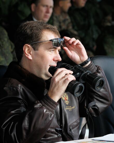 President Dmitry Medvedev arrived in Chelyabinsk Region