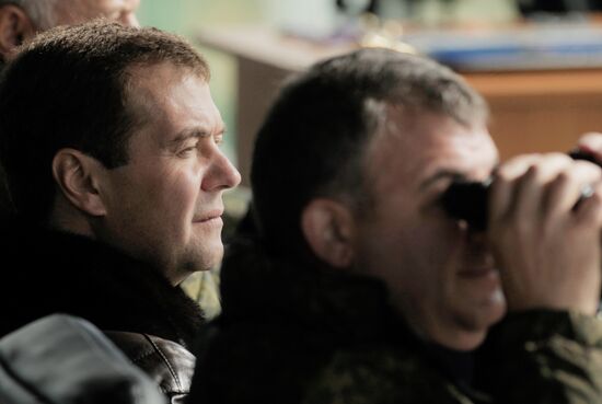 President Dmitry Medvedev arrived in Chelyabinsk Region