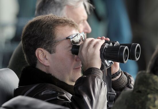 President Dmitry Medvedev arrived in Chelyabinsk Region