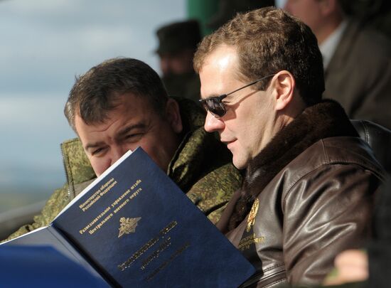 President Dmitry Medvedev arrived in Chelyabinsk Region