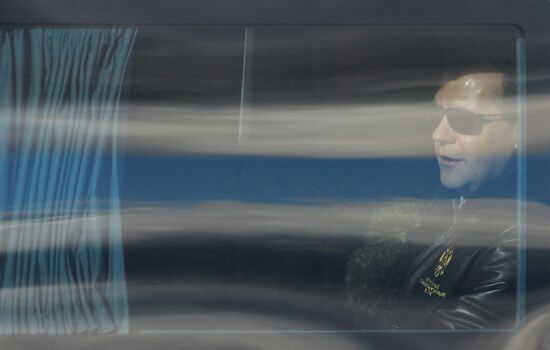President Dmitry Medvedev arrived in Chelyabinsk Region