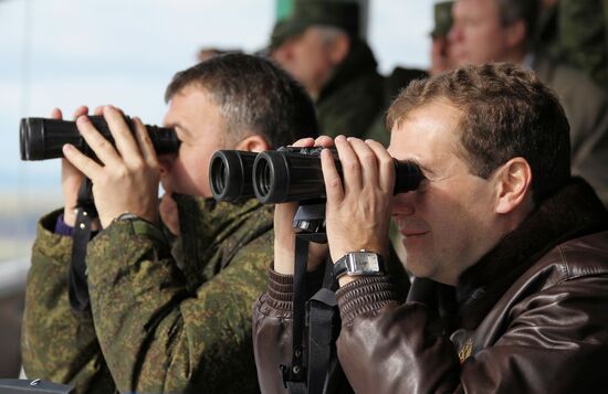 President Dmitry Medvedev arrived in Chelyabinsk Region